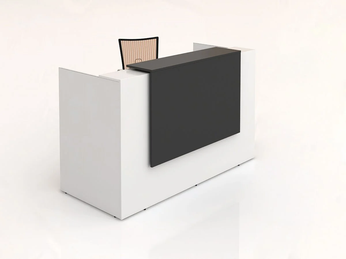كاونتر استقبال خشب مودرن – تصميم مخصص للمكاتب والعيادات | Ruto Office Furniture - Image 2