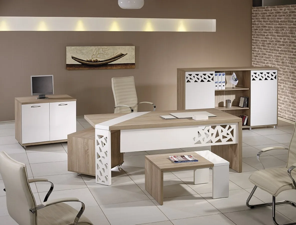 مكتب مدير فاخر | تصميم أنيق وخامات قوية – Ruto Office Furniture